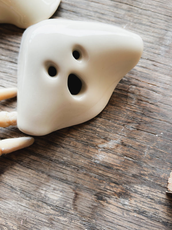 Ghost Candle Holder Handbuilding and Painting at Roncesvalles