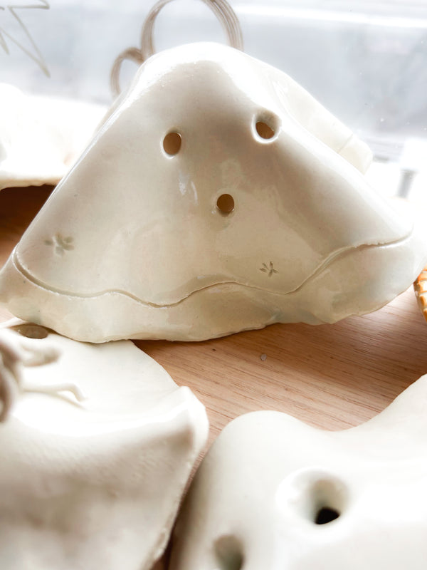 Ghost Candle Holder Handbuilding and Painting at Roncesvalles