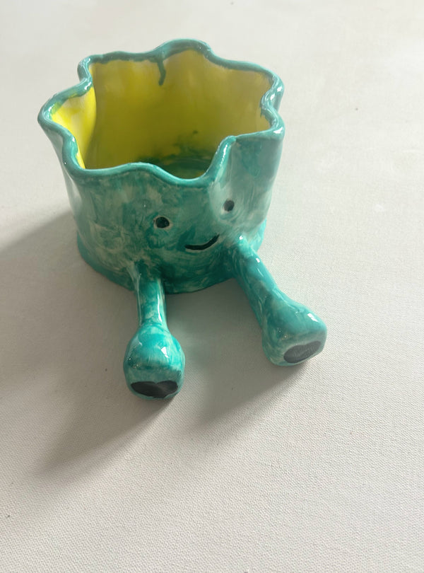 Handbuilding Pottery Class Toronto happy guy