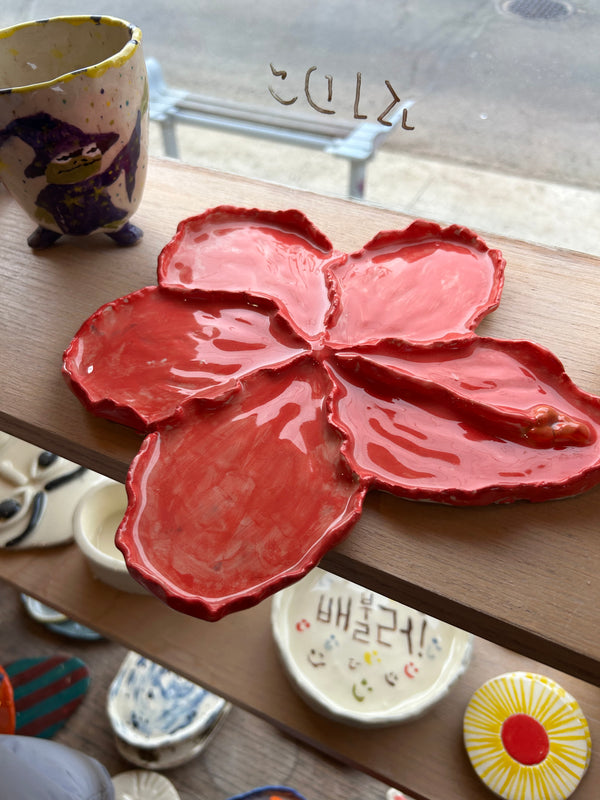 Poppy tray Handbuilding Pottery Class Toronto