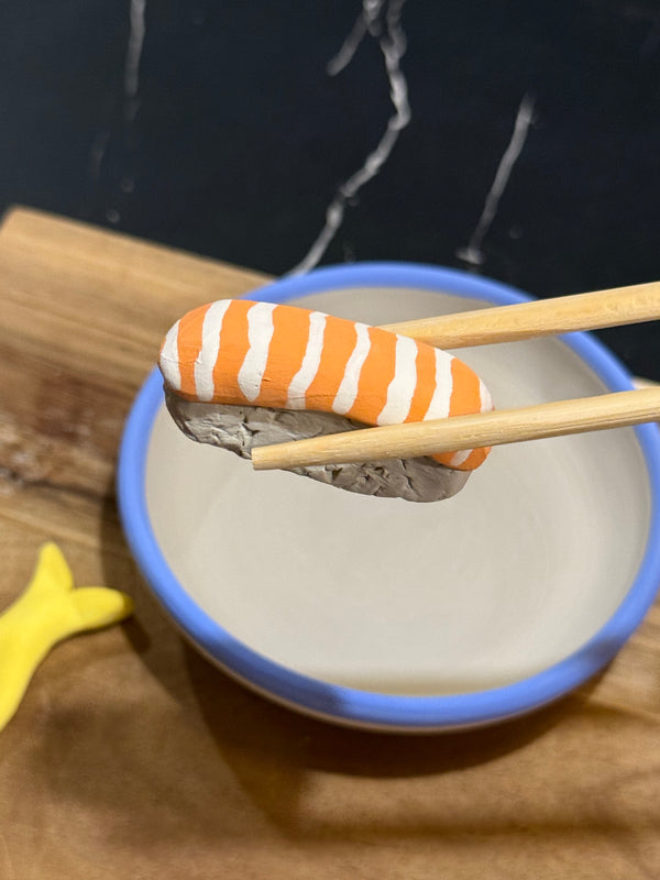 Sushi & Clay Experience: Sushi Rolling and Painting Ceramic Set at Richmond