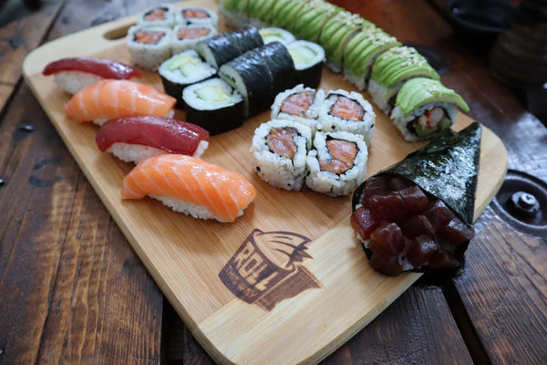 Sushi & Clay Experience: Sushi Rolling and Painting Ceramic Set at Richmond