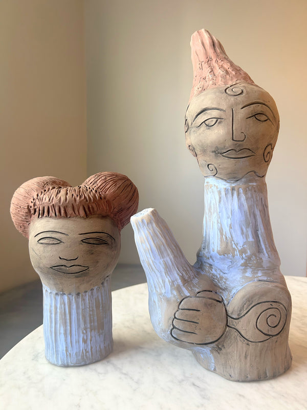 Master Class - Wheel Throwing & Handbuilding: Goddess Sculptural Vase Workshop - 6 Weeks