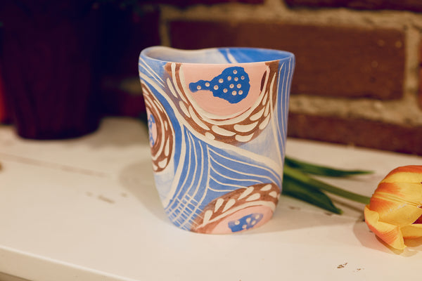 Paint & Carve Pottery Mug Workshop at Richmond