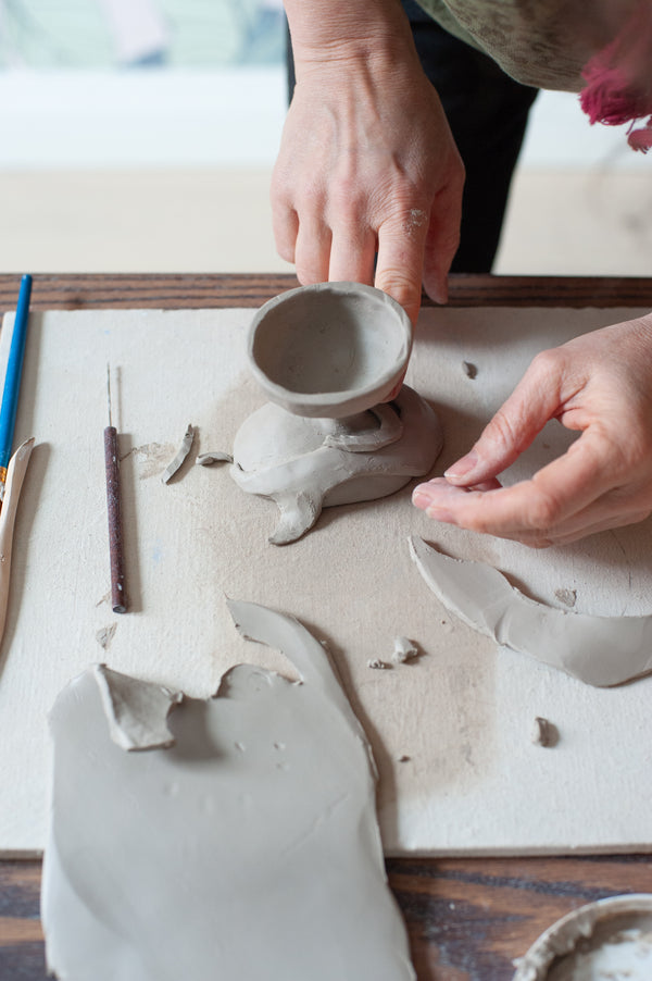Handbuilding and Pottery Painting Class at Dundas