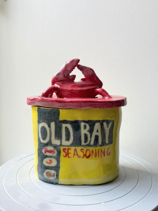 Handbuilding Pottery Class Toronto iconic old bay seasoning