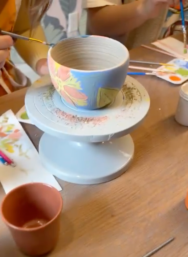 Paint & Carve Pottery Mug Workshop at Richmond