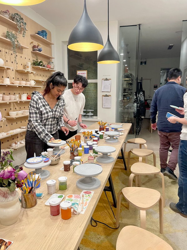 NEW Mother’s Day Spring Plate Painting Workshop at Richmond